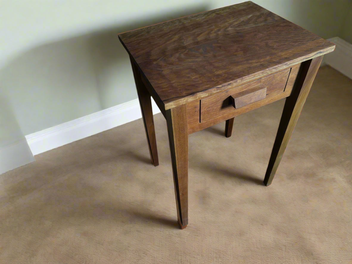 The Shaker Spindlewood Side Table | Solid Cherry Handcrafted